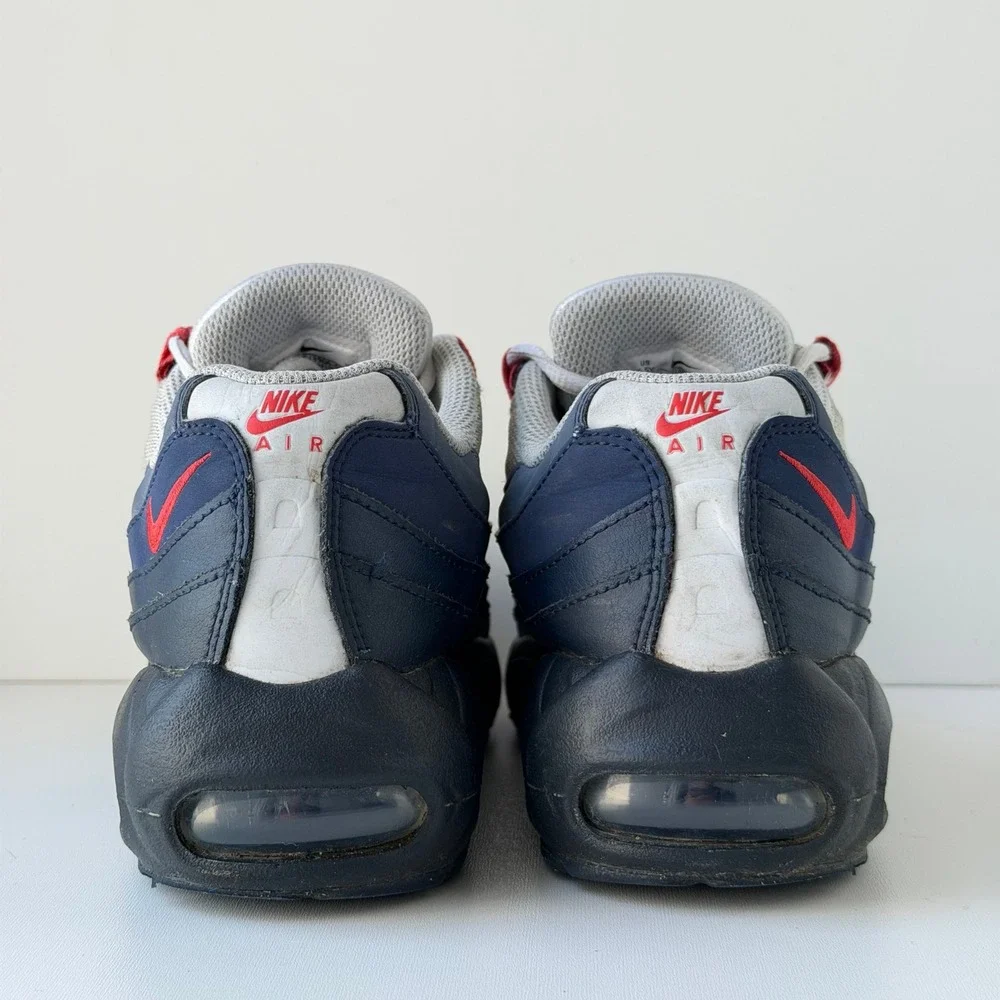 Nike Air Max 95 Recraft Youth 5.5Y Dark Obsidian Track Red Retro Running Shoes